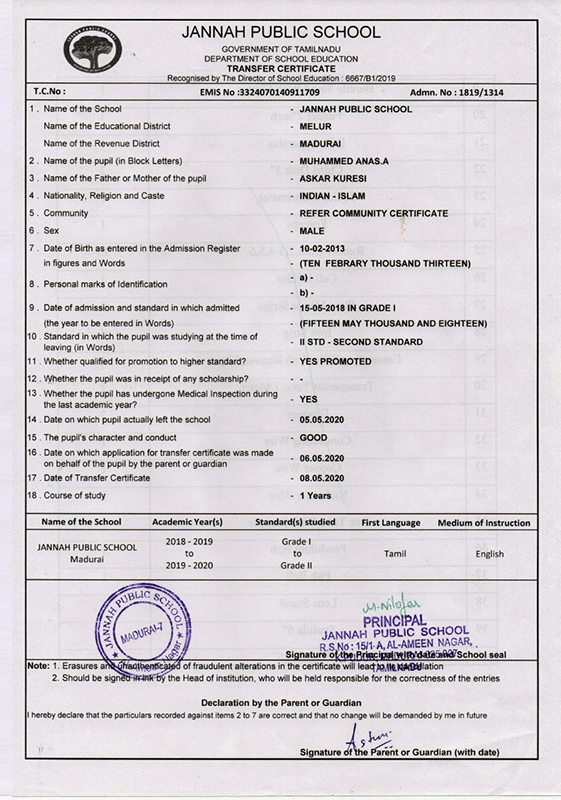 CBSE School List in Madurai